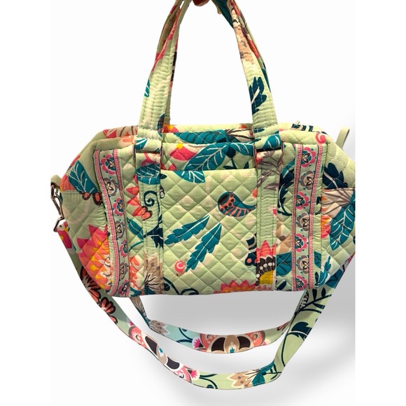 Vera Bradley Handbags - Vera Bradley Paisley Floral Pattern Purse Shoulder Bag Green Blue Boho Spring